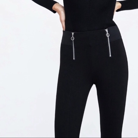 ISO Zara ziper leggings large - Picture 1 of 1